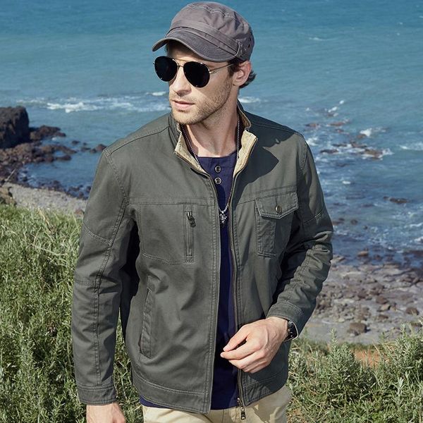 men's jackets 2021 the listing autumn thin double-sided jacket coat stand collar pure cotton loose large clothing american leisure, Black;brown
men's jackets 2021 the listing autumn thin double-sided jacket coat stand collar pure cotton loose large clothing american leisure, Black;brown