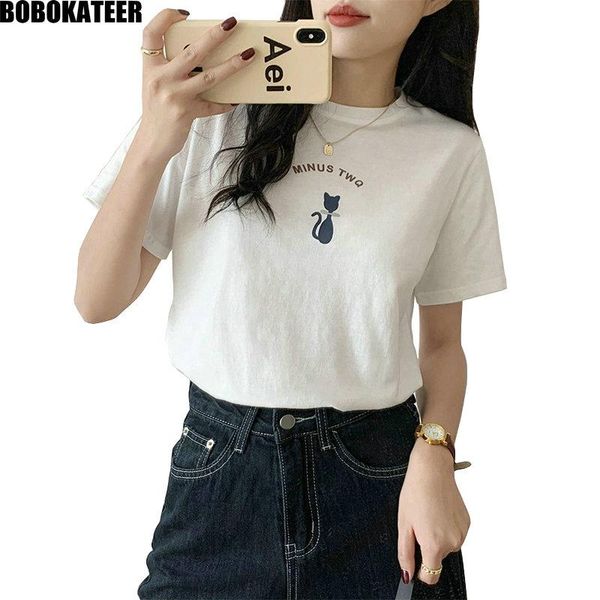women's t-shirt white t shirt women kawaii clothes vintage summer female tshirt short sleeve printed tee black cotton korean 2021
women's t-shirt white t shirt women kawaii clothes vintage summer female tshirt short sleeve printed tee black cotton korean 2021