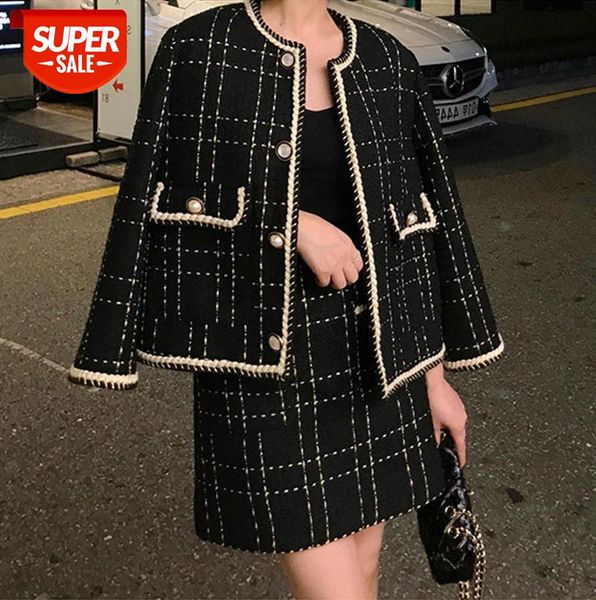 ladies suit women tweed french western style skirt two-piece women's spot #m00i, Black;gray
ladies suit women tweed french western style skirt two-piece women's spot #m00i, Black;gray