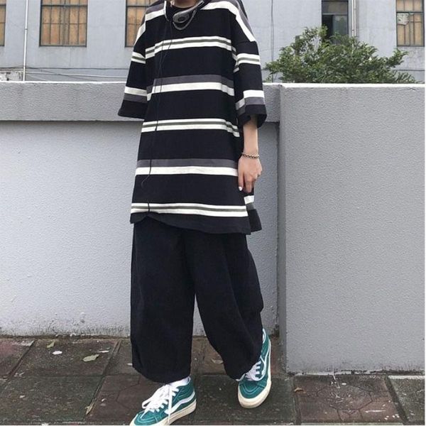 men's t-shirts oversized t shirt men striped long sleeve o neck korean fashion japan hip harajuku high street vintage couple clothing v, White;black
men's t-shirts oversized t shirt men striped long sleeve o neck korean fashion japan hip harajuku high street vintage couple clothing v, White;black