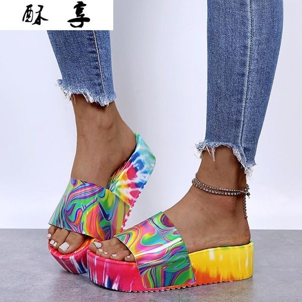 summer women's fashion, comfortable, lightweight rainbow color slippers slides ladies thick bottom women female beach shoes, Black
summer women's fashion, comfortable, lightweight rainbow color slippers slides ladies thick bottom women female beach shoes, Black