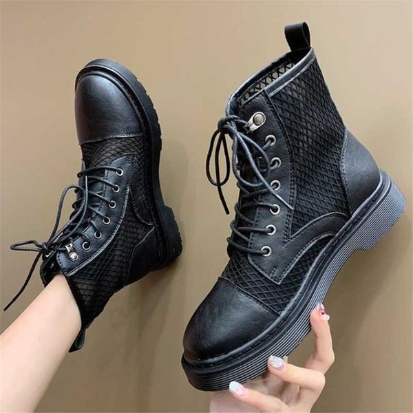 boots summer classic chunky thick sole leather mesh women's ankle fashion convenient round toe zipper casual, Black
boots summer classic chunky thick sole leather mesh women's ankle fashion convenient round toe zipper casual, Black