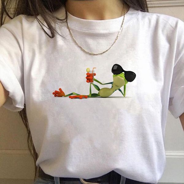 casual frog cartoon graphic tees men and women kawaii style well being plus size harajuku family look travel europe, White;black
casual frog cartoon graphic tees men and women kawaii style well being plus size harajuku family look travel europe, White;black
