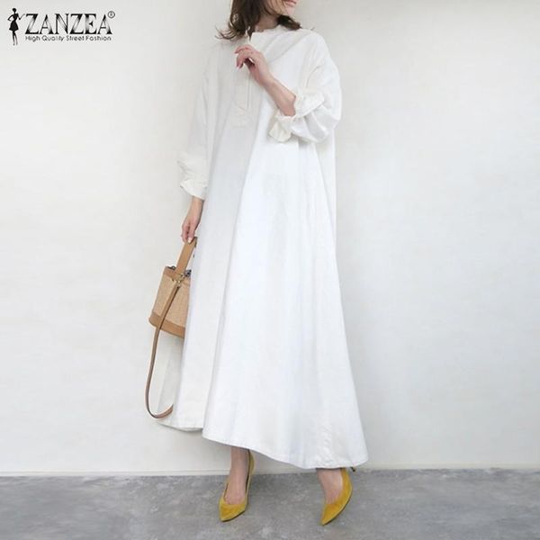 casual dresses zanzea 2021 women's solid sundress fashion spring irregular shirt dress long sleeve vestidos female o neck robe, Black;gray
casual dresses zanzea 2021 women's solid sundress fashion spring irregular shirt dress long sleeve vestidos female o neck robe, Black;gray