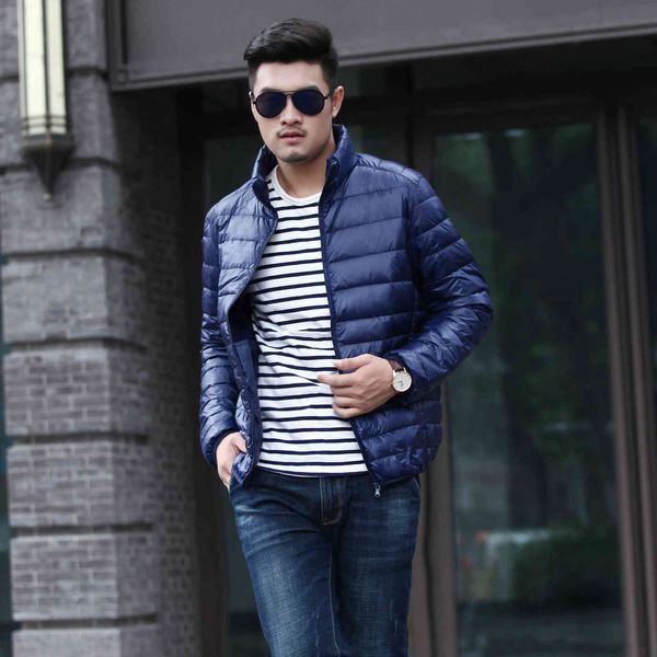 autumn and winter ultra light coat down jacket men's stand collar plus short lightweight trend, Black
autumn and winter ultra light coat down jacket men's stand collar plus short lightweight trend, Black