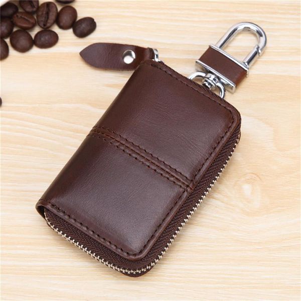 keychains genuine leather car key case wallet fashion cow zipper bag holder, Silver
keychains genuine leather car key case wallet fashion cow zipper bag holder, Silver