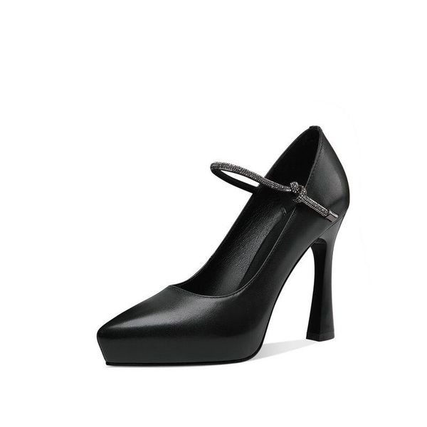 dress shoes pumps women high heeled buckle genuine leather square heels elegant basic woman, Black
dress shoes pumps women high heeled buckle genuine leather square heels elegant basic woman, Black