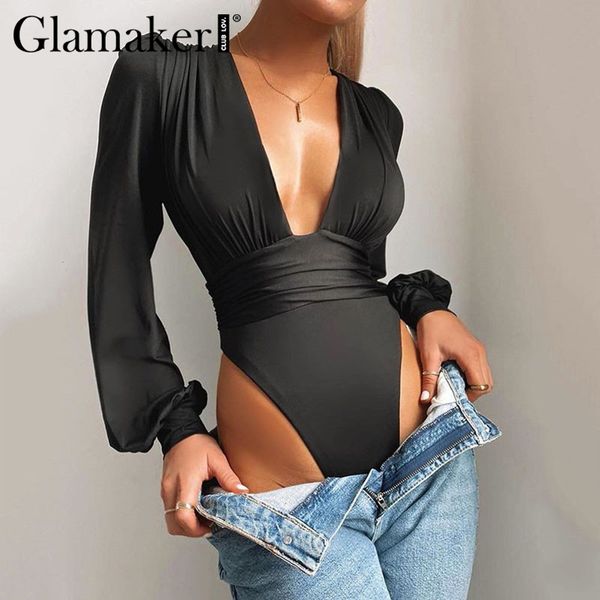 glamaker deep v neck lantern sleeve bodysuit shirt women fashion spring autumn chic blouse new summer basic bodyconsuit 210414, Black;white
glamaker deep v neck lantern sleeve bodysuit shirt women fashion spring autumn chic blouse new summer basic bodyconsuit 210414, Black;white