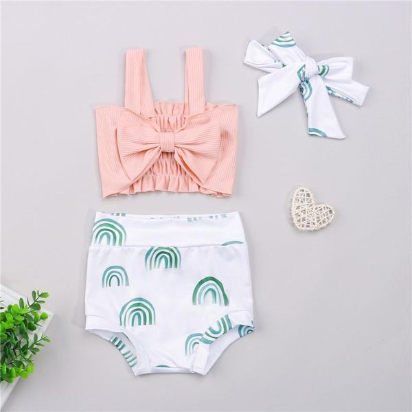 clothing sets 2021 baby girls summer 2pcs outfits sleeveless bow knot strap crop shorts headband children's set, White
clothing sets 2021 baby girls summer 2pcs outfits sleeveless bow knot strap crop shorts headband children's set, White