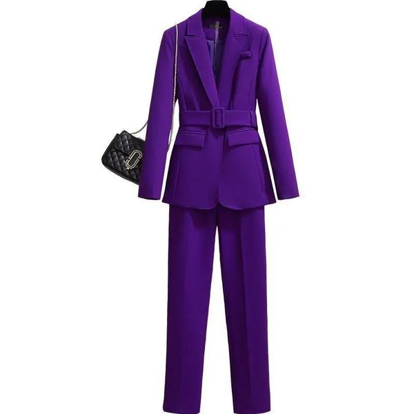 women's two piece pants 2021 autumn winter women small suit 2 set blazer office lady temperament jacket fashion suitr1483, White
women's two piece pants 2021 autumn winter women small suit 2 set blazer office lady temperament jacket fashion suitr1483, White