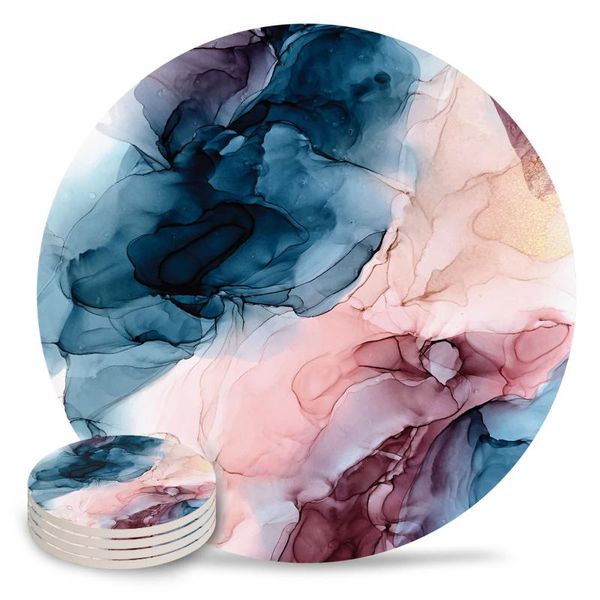 mats & pads deep blue abstract painting round coffee table kitchen accessories absorbent ceramic coasters
mats & pads deep blue abstract painting round coffee table kitchen accessories absorbent ceramic coasters