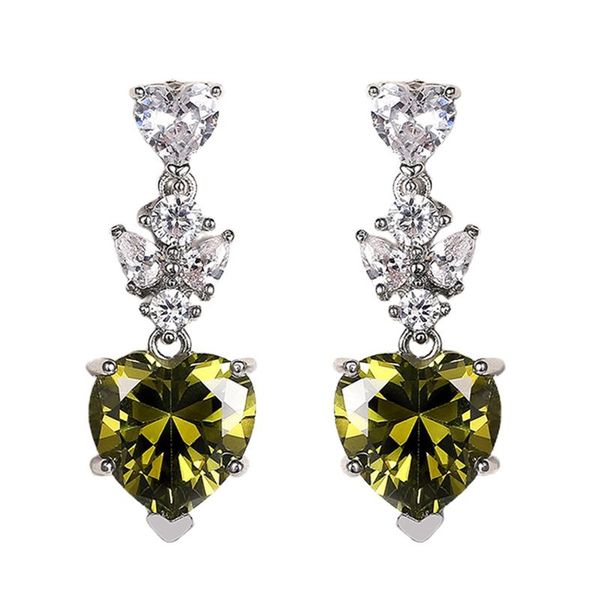 dangle & chandelier elegant olive green cz earrings women party wedding anniversary gift good quality statement jewelry drop, Silver
dangle & chandelier elegant olive green cz earrings women party wedding anniversary gift good quality statement jewelry drop, Silver