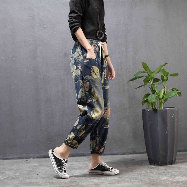 jeans 2021 chinese summer fashions vintage ladies denim floral women's pants printed loosely fringed elastic jeans plus size, Blue
jeans 2021 chinese summer fashions vintage ladies denim floral women's pants printed loosely fringed elastic jeans plus size, Blue