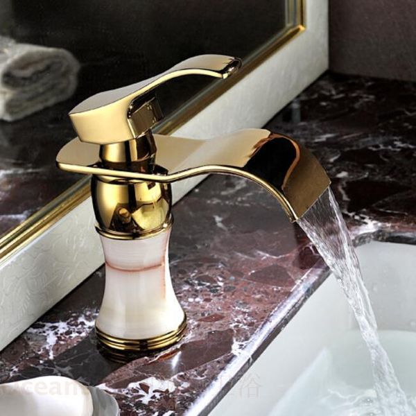 bathroom sink faucets european antique marble gold-plated copper waterfall faucet and cold all-natural jade basin taps four plating coating
bathroom sink faucets european antique marble gold-plated copper waterfall faucet and cold all-natural jade basin taps four plating coating