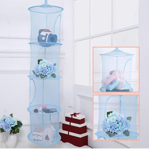 four-layer collapsible hanging basket breathable mesh toy storage cage drying home organizer boxes & bins
four-layer collapsible hanging basket breathable mesh toy storage cage drying home organizer boxes & bins