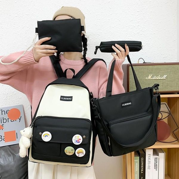 kawaii 4 piece set school bags for teenage girls 2021 canvas travel bagpack women bookbags student schoolbag back pack mochila
kawaii 4 piece set school bags for teenage girls 2021 canvas travel bagpack women bookbags student schoolbag back pack mochila
