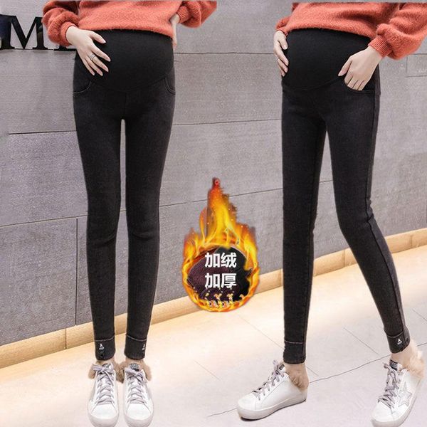 autumn winter thick woolen maternity pants elastic waist belly straight casual clothes for pregnant women ol pregnancy 112303 bottoms, White
autumn winter thick woolen maternity pants elastic waist belly straight casual clothes for pregnant women ol pregnancy 112303 bottoms, White