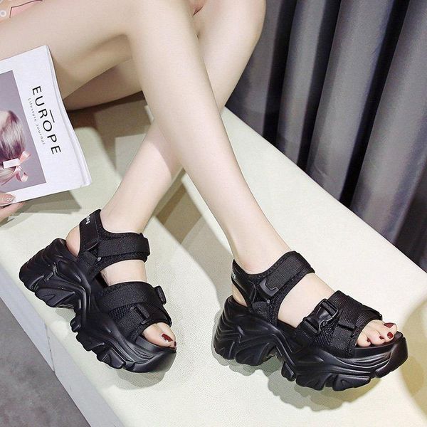 sandals 2021 summer 8cm wedge heels sneakers women beach flip flops high platform casual breathable walking, Black
sandals 2021 summer 8cm wedge heels sneakers women beach flip flops high platform casual breathable walking, Black