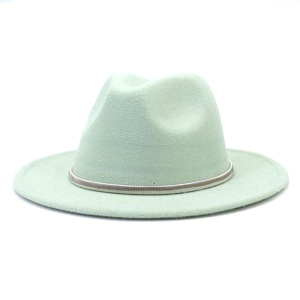 wide brim hats marca color fedora women's hat british fashion style white woman headdress joker 7cm, Blue;gray
wide brim hats marca color fedora women's hat british fashion style white woman headdress joker 7cm, Blue;gray