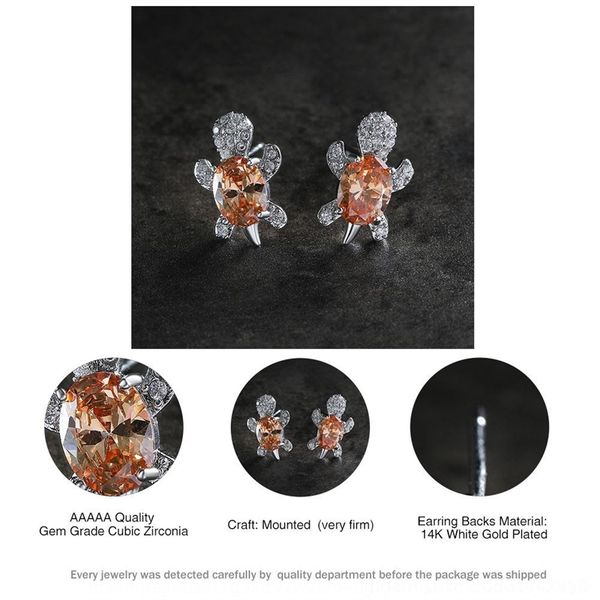 hprH creative tortoise zircon stud female animal and with creative tortoise zircon female animal diamond and earringsearrings with diam, Golden;silver
hprH creative tortoise zircon stud female animal and with creative tortoise zircon female animal diamond and earringsearrings with diam, Golden;silver