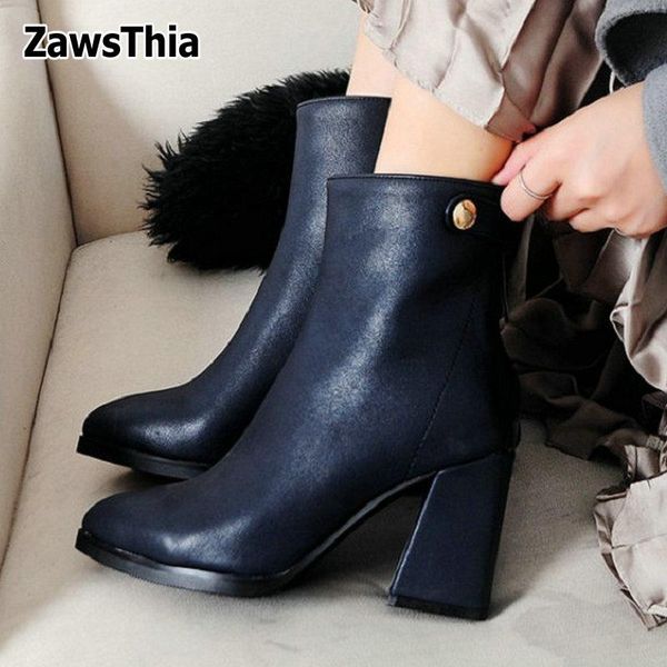 boots zawsthia 2021 autumn winter classic woman booties solid color olive navy pointed toe block high heels zipper women ankle, Black
boots zawsthia 2021 autumn winter classic woman booties solid color olive navy pointed toe block high heels zipper women ankle, Black