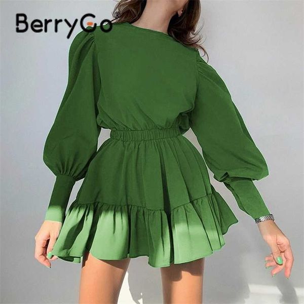 berrygo college style lantern sleeves ruffled women dress green elegant a-line elastic waist mini dress female solid vestidos 211206, Black;gray
berrygo college style lantern sleeves ruffled women dress green elegant a-line elastic waist mini dress female solid vestidos 211206, Black;gray