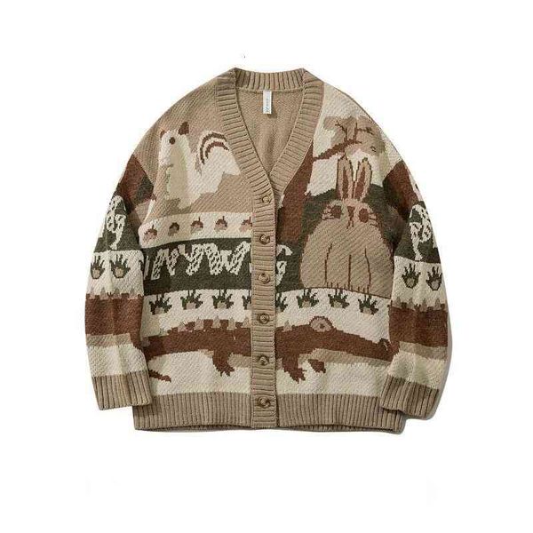 men's sweaters japanese style harajuku cartoon cardigan knitted oversized sweater couple street loose pullover 3nyk, White;black
men's sweaters japanese style harajuku cartoon cardigan knitted oversized sweater couple street loose pullover 3nyk, White;black