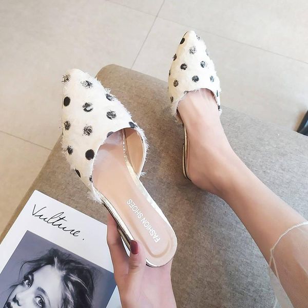 sandals women wear korean fashion trend ins summer net red thick heel wave point lazy shoes baotou half slippers, Black
sandals women wear korean fashion trend ins summer net red thick heel wave point lazy shoes baotou half slippers, Black