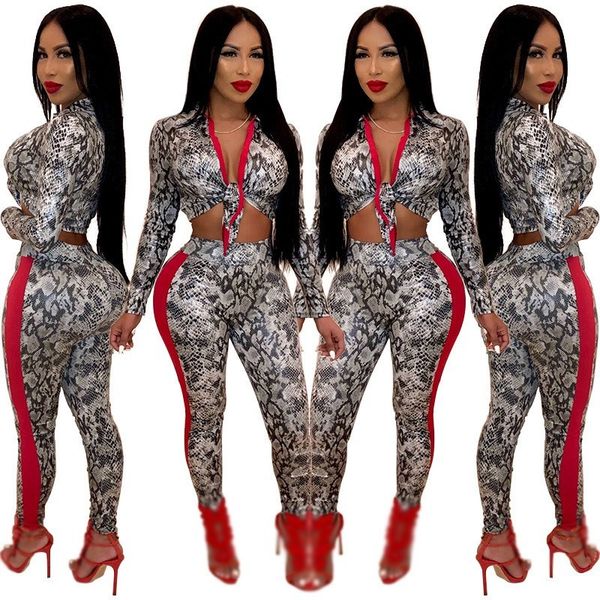 two piece woman snake print set bodycon sheath slim crop and pants club party, White;black
two piece woman snake print set bodycon sheath slim crop and pants club party, White;black