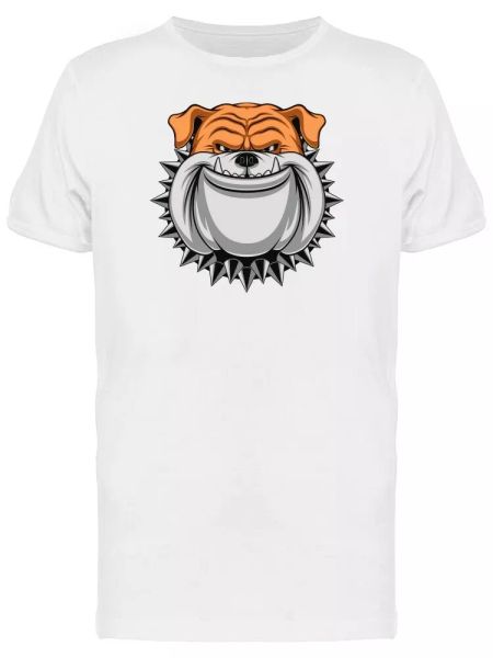 Menacing Smirk Dog Men's Tee -Image by Shutterstock, White;black