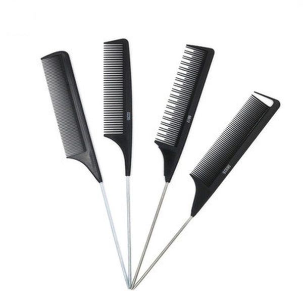 hair brushes good quality professional tail comb salon cut styling stainless steel spiked, Silver
hair brushes good quality professional tail comb salon cut styling stainless steel spiked, Silver