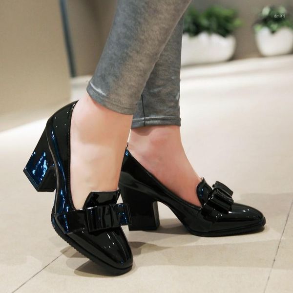 dress shoes women chunky heel pumps square pointed toe wedding party dancing ladies platform bowtie knot, Black
dress shoes women chunky heel pumps square pointed toe wedding party dancing ladies platform bowtie knot, Black