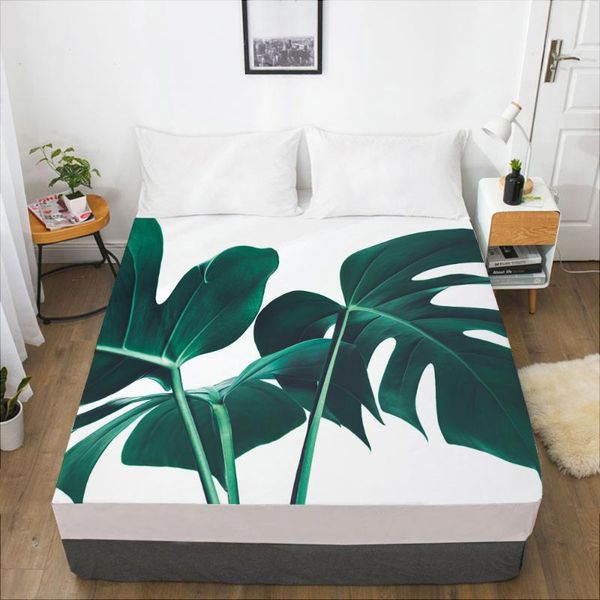 sheets & sets elastic fitted sheet bed with an band 150/180/200/160*200 mattress cover 1pc nordic leaf dark green
sheets & sets elastic fitted sheet bed with an band 150/180/200/160*200 mattress cover 1pc nordic leaf dark green