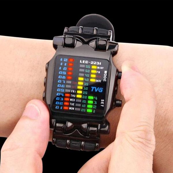 wristwatches tvg fashion square watches men led digital sport resin strap electronic reloj hombre, Slivery;brown
wristwatches tvg fashion square watches men led digital sport resin strap electronic reloj hombre, Slivery;brown