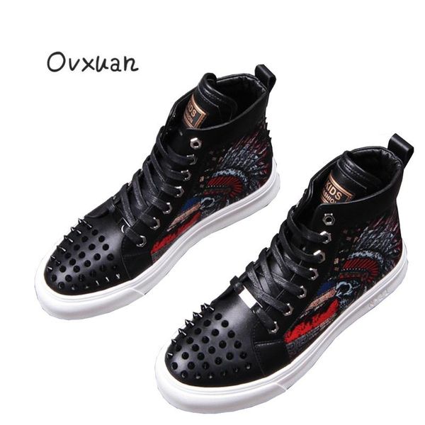 boots skull men ankle black leather rivet designer high punk shoes casual sneakers male basic
boots skull men ankle black leather rivet designer high punk shoes casual sneakers male basic