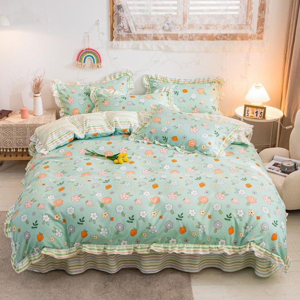 bedding sets 4pcs of set green fashion bed sheet size pillowcase brushed feather duvet cover home textile
bedding sets 4pcs of set green fashion bed sheet size pillowcase brushed feather duvet cover home textile
