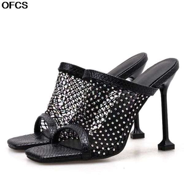 sandals fashion square toe summer slippers women stilettos heels hollow breathable mesh snake high heel shoes ipa6, Black
sandals fashion square toe summer slippers women stilettos heels hollow breathable mesh snake high heel shoes ipa6, Black
