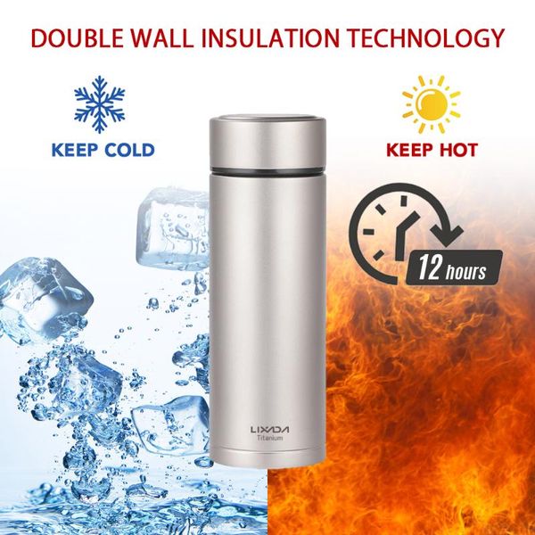 lixada 380ml double wall vacuum insulated water bottle titanium outdoor sports kettle leak proof jug with tea infuser
lixada 380ml double wall vacuum insulated water bottle titanium outdoor sports kettle leak proof jug with tea infuser
