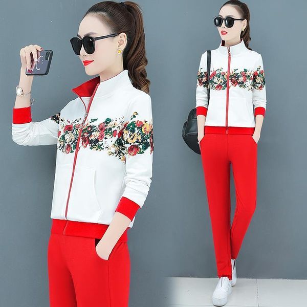 autumn tracksuit two piece set womens tracksuits floral print zipper coat pants sports jogging suit clothing sets streetwear outfits, Gray
autumn tracksuit two piece set womens tracksuits floral print zipper coat pants sports jogging suit clothing sets streetwear outfits, Gray