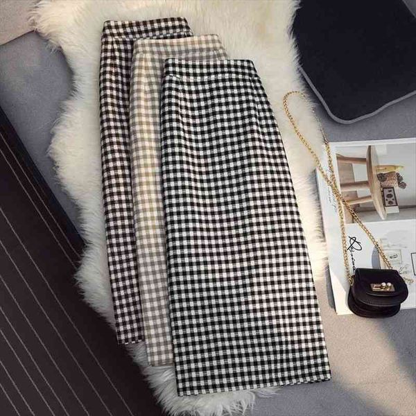 plaid spring and summer women skirt high waist a- line mujer faldas saias mulher, Black
plaid spring and summer women skirt high waist a- line mujer faldas saias mulher, Black
