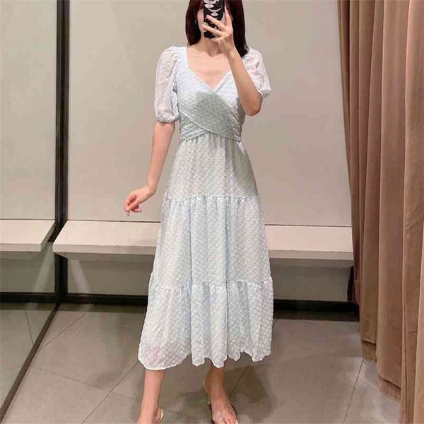 summer women dot chiffon dress v-neck cross bandage short sleeve es female elegant street party clothing vestido 210513, Black;gray
summer women dot chiffon dress v-neck cross bandage short sleeve es female elegant street party clothing vestido 210513, Black;gray