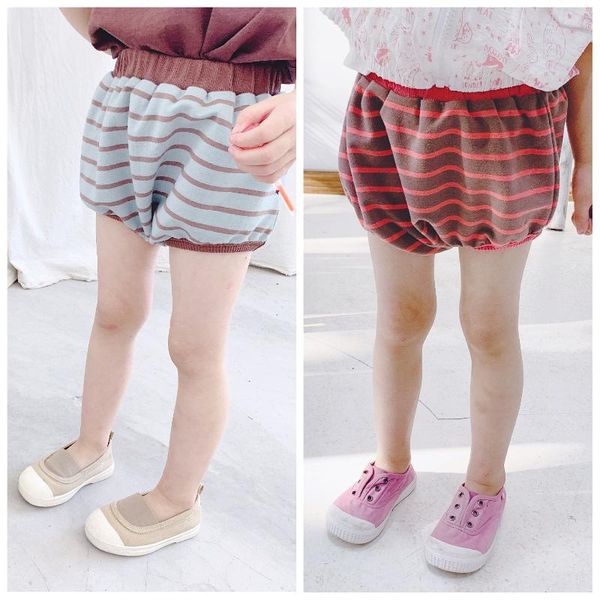 pants girls 2021 summer children's wear striped casual kids 19215 shorts, Black 
pants girls 2021 summer children's wear striped casual kids 19215 shorts, Black