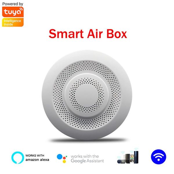 smart home control tuya wifi air box formaldehyde voc carbon dioxide temperature humidity sensor automation alarm detector app
smart home control tuya wifi air box formaldehyde voc carbon dioxide temperature humidity sensor automation alarm detector app
