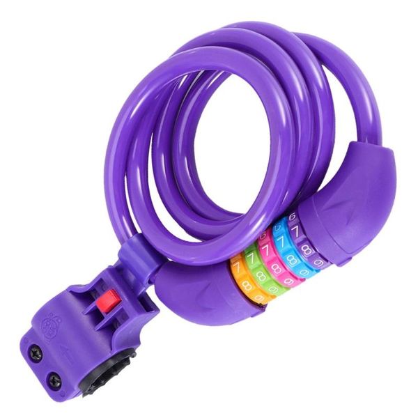 bike locks 1.3m high anti-theft 5 digit steel wire motorbike code lock cable spiral (purple)
bike locks 1.3m high anti-theft 5 digit steel wire motorbike code lock cable spiral (purple)