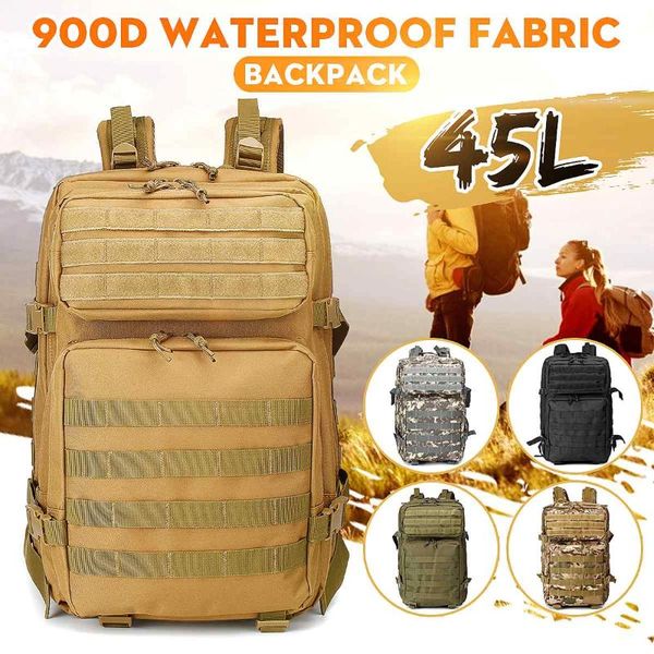 backpack 900d waterproof tactical camouflage outdoor travel hunting school bag shoulder for mountaineering hiking campin
backpack 900d waterproof tactical camouflage outdoor travel hunting school bag shoulder for mountaineering hiking campin