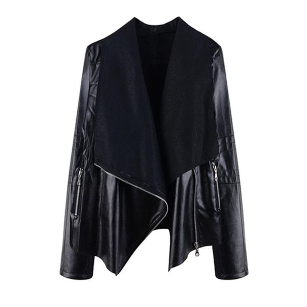 women's jackets 2021 fashion women zipper lapel leather jacket autumn winter short coat motorcycle big size 4xl, Black;brown
women's jackets 2021 fashion women zipper lapel leather jacket autumn winter short coat motorcycle big size 4xl, Black;brown