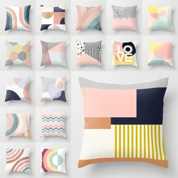 pillow case pink lovely stripes minimalist fashion square sofa cushion cover living room pillowcase comfortable home decor
pillow case pink lovely stripes minimalist fashion square sofa cushion cover living room pillowcase comfortable home decor