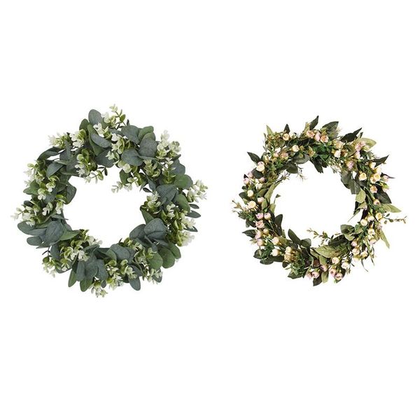 decorative flowers & wreaths 2 pcs simulation eucalyptus wreath with suitable for front door wall decoration 42cm 40cm
decorative flowers & wreaths 2 pcs simulation eucalyptus wreath with suitable for front door wall decoration 42cm 40cm