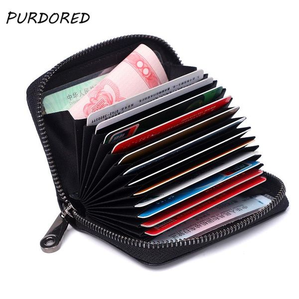 card holders purdored 1 pc men business holder genuine leather women zipper pocket case coin purse, Brown;gray
card holders purdored 1 pc men business holder genuine leather women zipper pocket case coin purse, Brown;gray