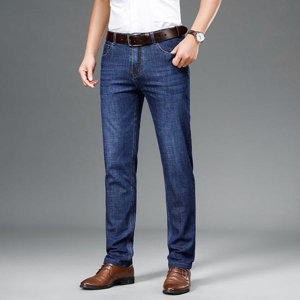 men's jeans shzq spring summer men's business slim fit pants for trousers jean blue and black colors s6020 29-40
men's jeans shzq spring summer men's business slim fit pants for trousers jean blue and black colors s6020 29-40